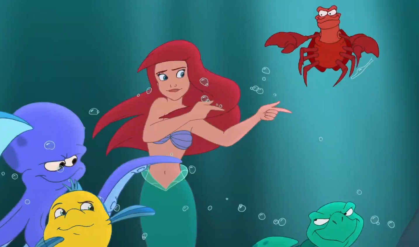 Mermaid Jumpy Jump in the Line (Reprise) Song Lyrics The Little Mermaid 3